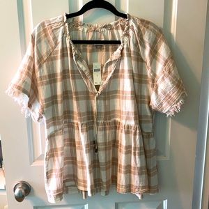Anthropology babydoll top